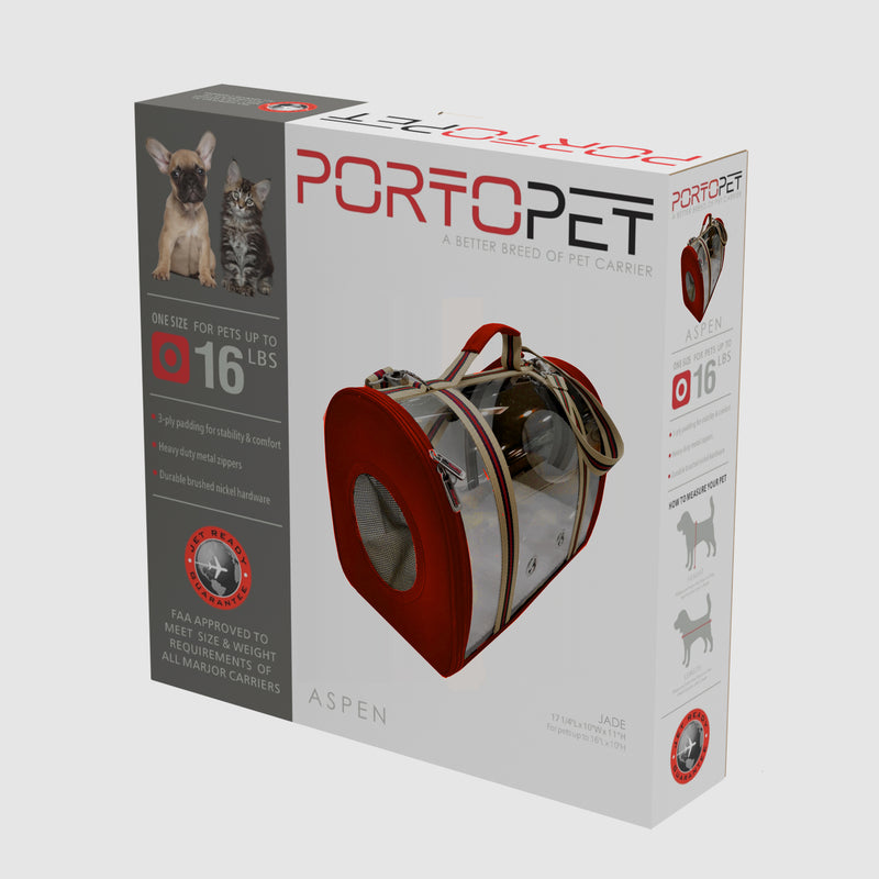 Portopet Aspen Cardinal Pet Carrier 